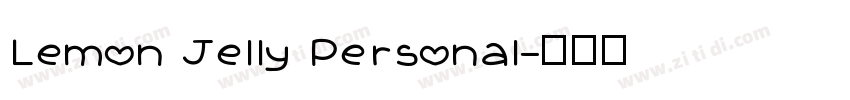 Lemon Jelly Personal字体转换
